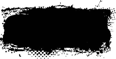 Grunge fırça darbesi, vektör çizim tasarımı