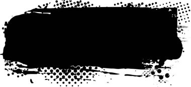 Grunge fırça darbesi, vektör çizim tasarımı