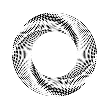 Sarmal şekildeki siyah noktalı çizgiler