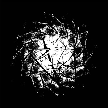  Beyaz döndürülmüş grunge fırça darbeleri