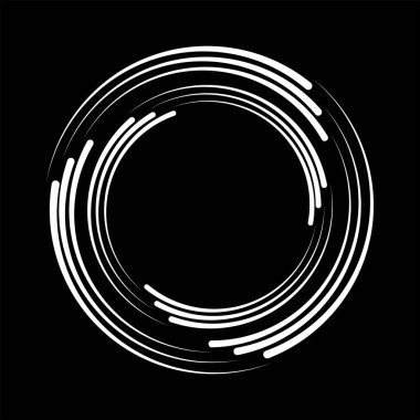 Sarmal biçimde beyaz hız çizgileri