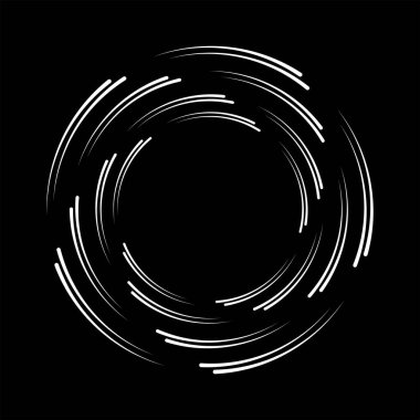 Sarmal biçimde beyaz eğimli hız çizgileri.