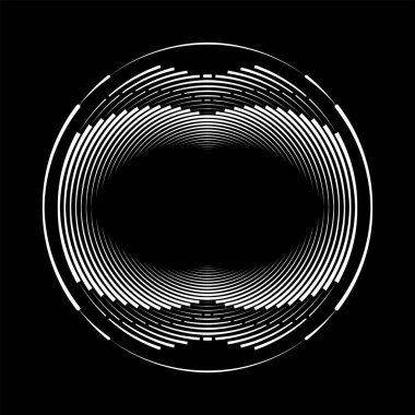 Beyaz yarıçap yarım ton noktalar ve yuvarlak çizgiler