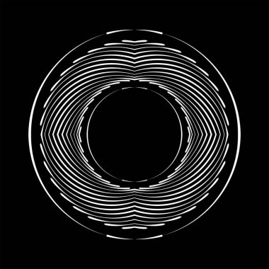 Beyaz yarıçap yarım ton noktalar ve yuvarlak çizgiler