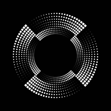 Beyaz vektör yarı- ton kare noktalar