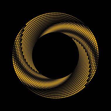 Sarmal şekildeki sarı noktalı çizgiler