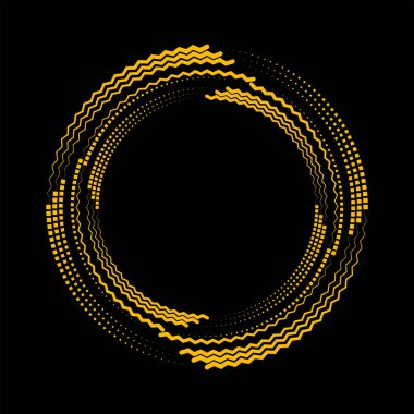 Sarı noktalı ve spiral formda hız çizgileri salladı