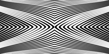 Siyah kavisli çizgili arka plan, vektör illüstrasyonu  