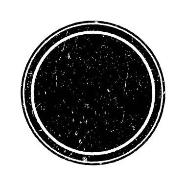 Siyah grungy halka damgası, vektör illüstrasyonu