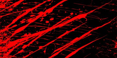 Kırmızı ve siyah grungy çizilmiş arka plan, soyut vektör çizimi