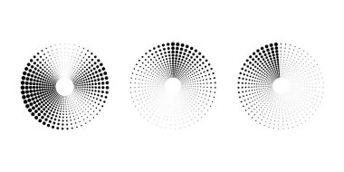 Soyut siyah haftone noktalı çizgiler.