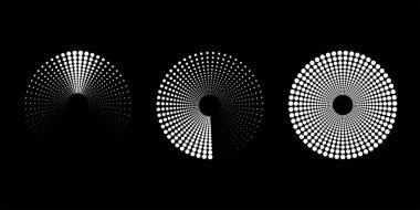 Soyut beyaz haftone noktalı çizgiler.