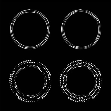 Beyaz radyal hız çizgileri ve girdap şeklinde yarım ton noktalar. vektör illüstrasyonu.