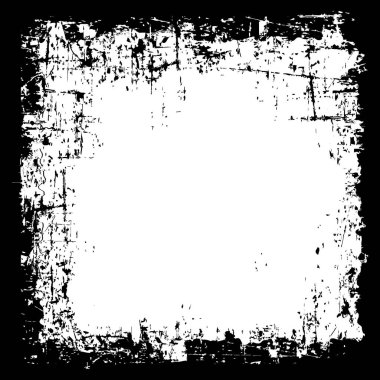 Beyaz grunge çerçeve. sıkıntılı siyah doku.