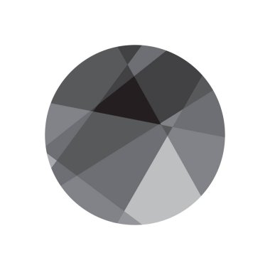 Çember biçiminde soyut gri şekiller, vektör illüstrasyonu