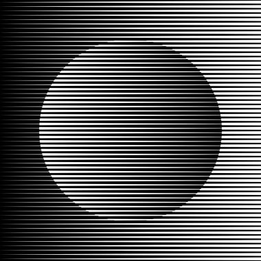 Beyaz çizgili soyut şekil, vektör illüstrasyonu