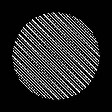 Çember biçiminde soyut beyaz çizgiler, vektör illüstrasyonu