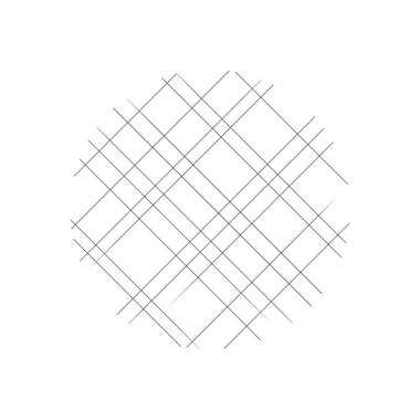 Daire biçiminde siyah eğimli vektör çizgileri, vektör illüstrasyonu