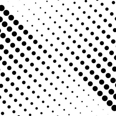 Siyah eğimli yarım tonlu noktalar, vektör illüstrasyonu