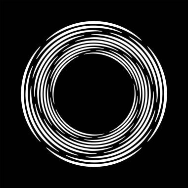 Girdap formunda beyaz kıvrımlı çizgiler, vektör illüstrasyonu