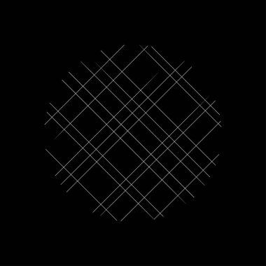 Daire biçiminde beyaz eğimli vektör çizgileri, vektör illüstrasyonu