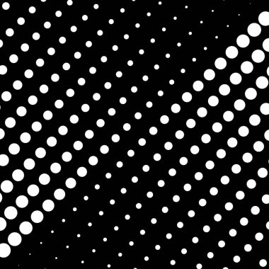 Beyaz eğimli yarım tonlu noktalar, vektör illüstrasyonu