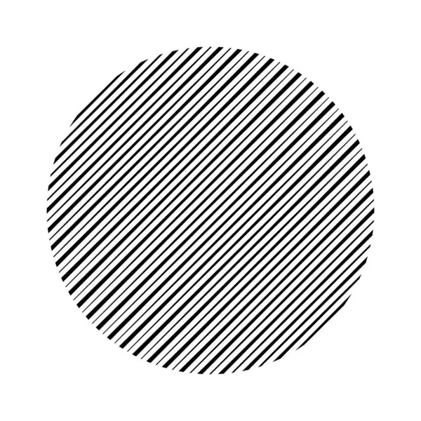 Çember biçiminde soyut siyah çizgiler, vektör illüstrasyonu