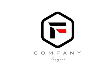 siyah ve beyaz alfabe harfi logo simgesi tasarımlı altıgen. Şirket ve iş için yaratıcı şablon