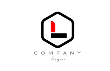 siyah ve beyaz alfabe harfi logo simgesi tasarımlı altıgen. Şirket ve iş için yaratıcı şablon