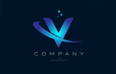 X blue alphabet letter logo icon. Creative design template for business and company with swoosh