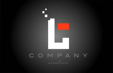 T dots alphabet letter logo icon design. Template design for company or business in black white and red 