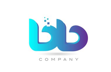 BB alphabet letter logo icon combination design. Creative template for company and business