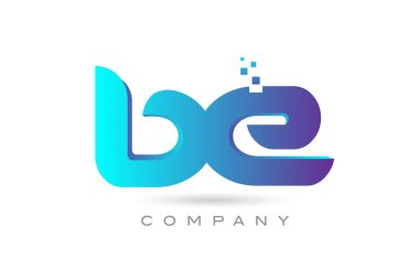 BE alphabet letter logo icon combination design. Creative template for company and business
