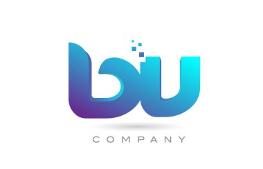 BV alphabet letter logo icon combination design. Creative template for company and business