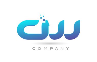 CW alphabet letter logo icon combination design. Creative template for company and business
