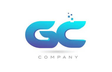 GC alphabet letter logo icon combination design. Creative template for company and business