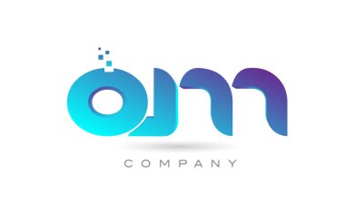 QM alphabet letter logo icon combination design. Creative template for company and business