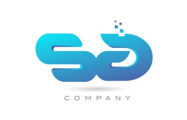 SA alphabet letter logo icon combination design. Creative template for company and business