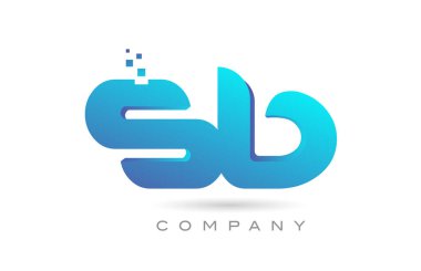 SB alphabet letter logo icon combination design. Creative template for company and business