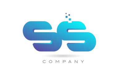 SS alphabet letter logo icon combination design. Creative template for company and business