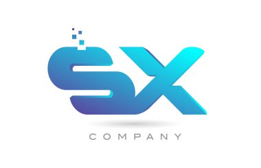 SX alphabet letter logo icon combination design. Creative template for company and business