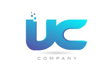 VC alphabet letter logo icon combination design. Creative template for company and business