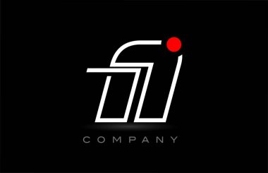 red dot N alphabet letter logo icon design on black background. Creative template for company and business