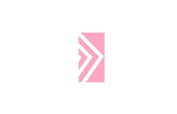 Letra Rosa Alfabeto Logotipo Ícone Com Design Linha Modelo Geométrico — Vetor de Stock