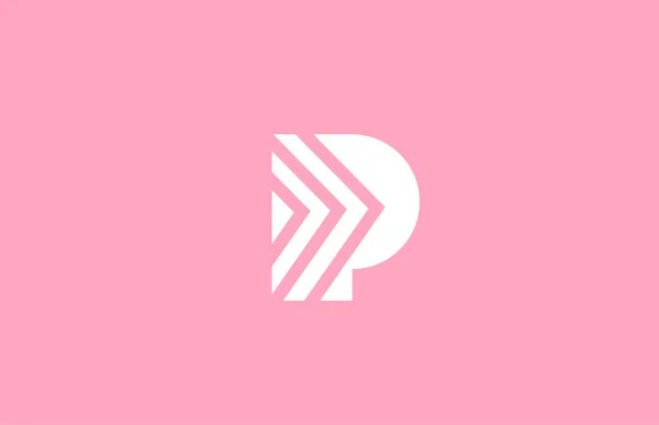 Rosa Geométrica Alfabeto Letra Logotipo Ícone Com Design Linha Modelo —  Vetores de Stock