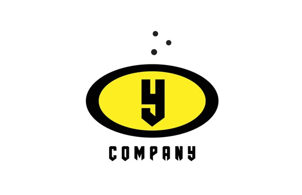 Ellipse Alphabet Bold Letter Logo Dots Creative Template Design Business — Stock Vector