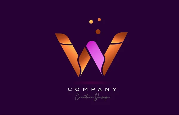 Roze Geel Alfabet Letter Logo Pictogram Ontwerp Creatieve Template Voor — Stockvector