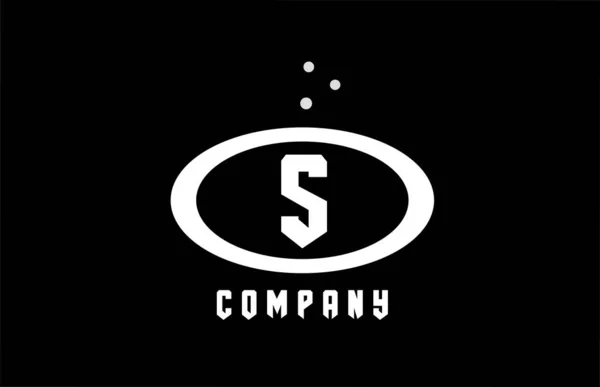 흑백의 알파벳굵은 로고에 있습니다 회사와 기업을 창조적 템플릿 디자인 — 스톡 벡터