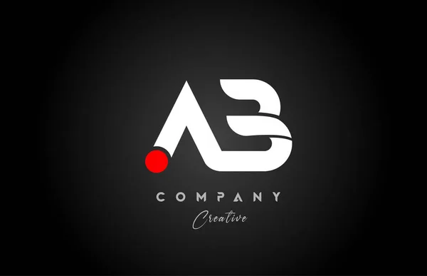 Alphabet Rouge Blanc Lettre Combinaison Pour Logo Entreprise Convient Comme — Image vectorielle