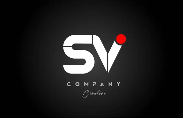 Şirket Logosu Için Kırmızı Beyaz Alfabe Harfi Kombinasyonu Bir Için — Stok Vektör